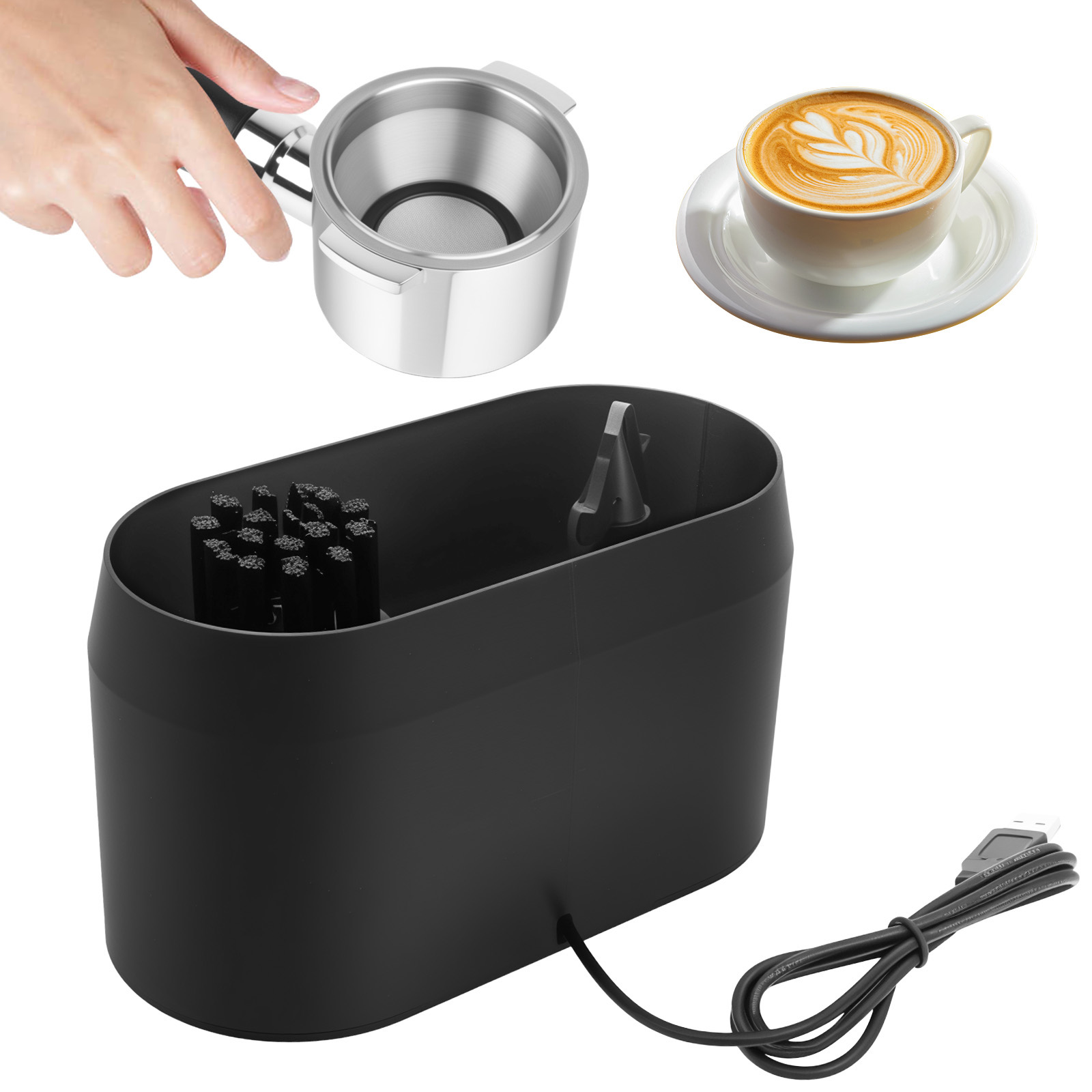 Automatyczny elektryczny czyśc – Coffee Equipment Holder recenzja i cena